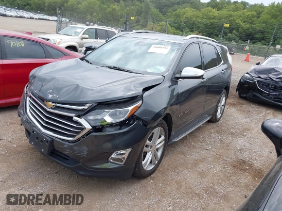 2018 Chevrolet Equinox Premier with VIN 2GNAXWEX5J6202082, listed as a IAAI auction lot 40008794 with 110,735 mi miles and . Bid and sale history available at carsss.com. Image 18.