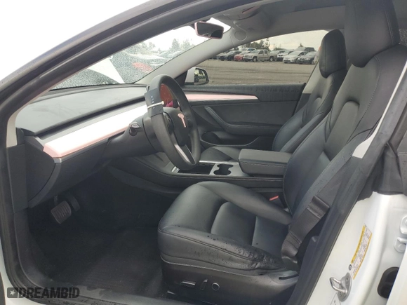 2022 Tesla Model 3 with VIN 5YJ3E1EA1NF376236, listed as a Copart auction lot 48040965 with 34,134 mi miles and Salvage Title. Bid and sale history available at carsss.com. Image 7.