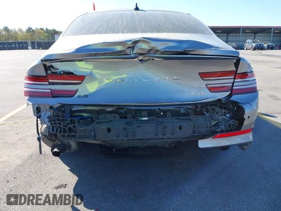 2022 Genesis G80 2.5T with VIN KMTGB4SC8NU104440, listed as a IAAI auction lot 41872083 with 35,871 mi miles. Bid and sale history available at carsss.com. Image 6.