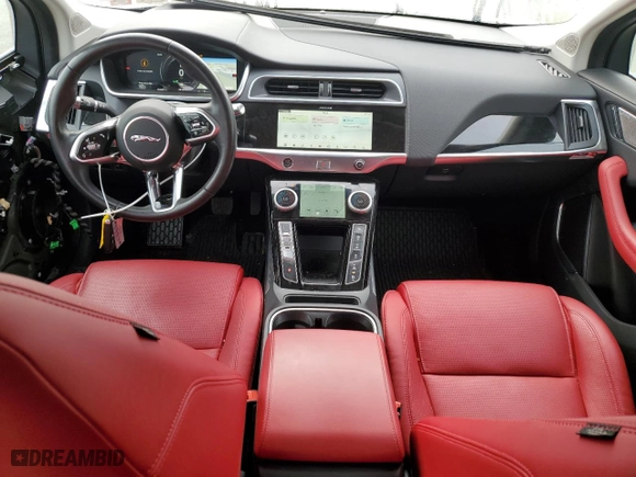 2019 Jaguar I-PACE HSE with VIN SADHD2S17K1F74222, listed as a Copart auction lot 69505793 with 55698 miles. Bid and sale history available at carsss.com. Image 8.