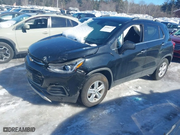 2019 Chevrolet Trax LT with VIN 3GNCJPSB9KL342271, listed as a IAAI auction lot 41606477 with 61,024 mi miles. Bid and sale history available at carsss.com. Image 2.