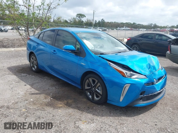 2022 Toyota Prius L Eco with VIN JTDKAMFU5N3165006, listed as a IAAI auction lot 41753470 with 33,567 mi miles and . Bid and sale history available at DreamBid. Image 1.