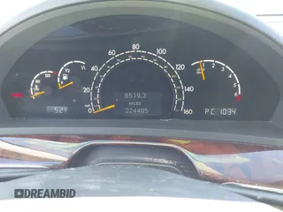 2004 Mercedes-Benz S-Class 5.0L with VIN WDBNG84J74A403779, listed as a IAAI auction lot 41346259 with 224,485 mi miles. Bid and sale history available at carsss.com. Image 7.