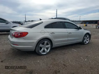 2011 Volkswagen CC Lux Plus with VIN WVWHN7AN9BE706459, listed as a Copart auction lot 43211955 with 121,250 mi miles and Clean Title. Bid and sale history available at carsss.com. Image 3.