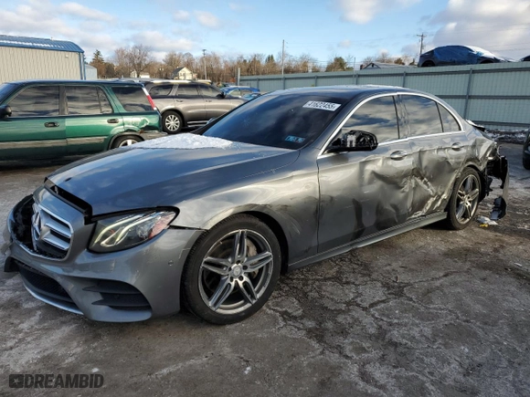 2017 Mercedes-Benz E-Class E 300 Luxury with VIN WDDZF4KB0HA191197, listed as a Copart auction lot 41622455 with NaN miles and Salvage Title. Bid and sale history available at carsss.com. Image 1.