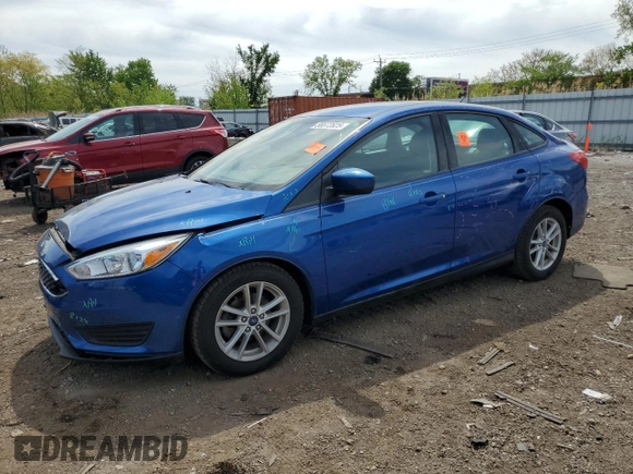 2018 Ford Focus SE z VIN 1FADP3F27JL266774, wystawiony jako Copart lot #56672825 z przebiegiem 51 980 mil mil oraz Szkoda całkowita • Salvage title. Historia ofert i sprzedaży dostępna na DreamBid. Obrazek 1.