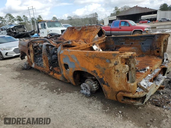 2023 Chevrolet Silverado 1500 RST with VIN 1GCUDEE80PZ308020, listed as a Copart auction lot 43011055 with Not Provided miles and Non Repairable. Bid and sale history available at DreamBid. Image 2.