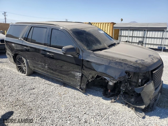 2021 Cadillac Escalade Premium Luxury with VIN 1GYS4CKL1MR261039, listed as a Copart auction lot 67672354 with 72,751 mi miles and Salvage Title. Bid and sale history available at carsss.com. Image 4.