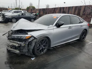 2022 Honda Civic Sedan Sport with VIN 2HGFE2F59NH505520, listed as a Copart auction lot 48165305 with 0 mi miles and Salvage Title. Bid and sale history available at carsss.com. Image 1.