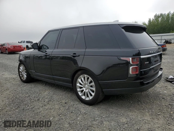 2018 Land Rover Range Rover HSE with VIN SALGS2RKXJA384818, listed as a Copart auction lot 59810145 with 77,855 mi miles and Salvage title. Bid and sale history available at DreamBid. Image 2.