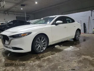 2023 Mazda 3 S Preferred with VIN 3MZBPACM7PM366356, listed as a Copart auction lot 46343355 with 14,734 mi miles and Salvage Title. Bid and sale history available at DreamBid. Image 1.