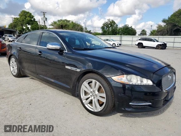 2012 Jaguar XJ XJL with VIN SAJWA2GB7CLV37656, listed as a Copart auction lot 62450905 with 88,954 mi miles and Salvage title. Bid and sale history available at DreamBid. Image 4.