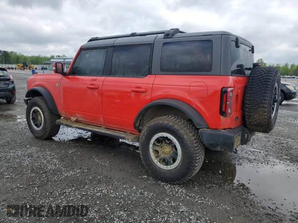 2023 Ford Bronco with VIN 1FMEE5DP5PLB97182, listed as a Copart auction lot 51738955 with 10,248 mi miles and Salvage title. Bid and sale history available at DreamBid. Image 2.