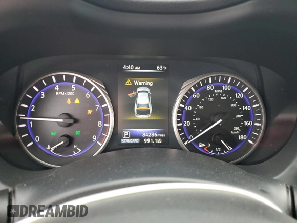 2014 Infiniti Q50 with VIN JN1BV7AP5EM678499, listed as a Copart auction lot 47460365 with 84,286 mi miles and Salvage Title. Bid and sale history available at carsss.com. Image 9.