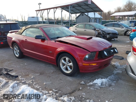 2007 Ford Mustang GT Deluxe with VIN 1ZVFT85H575257339, listed as a IAAI auction lot 41250343 with 134,120 mi miles and . Bid and sale history available at DreamBid. Image 1.