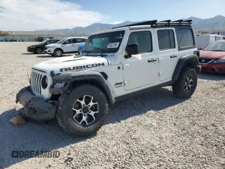 2020 Jeep Wrangler Unlimited Rubicon z VIN 1C4HJXFG8LW270561, wystawiony jako Copart lot #59327255 z przebiegiem Nie podano mil oraz Szkoda całkowita • Salvage title. Historia ofert i sprzedaży dostępna na DreamBid. Obrazek 1.
