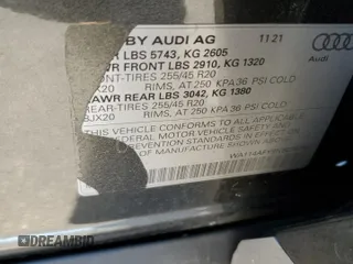 2022 Audi SQ5 Sportback Premium with VIN WA114AFY9N2038747, listed as a Copart auction lot 46199293 with 14,744 mi miles and . Bid and sale history available at DreamBid. Image 13.