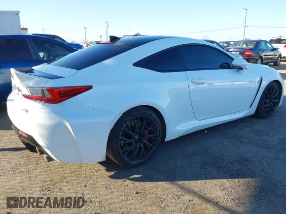 2016 Lexus RC F with VIN JTHHP5BC8G5005607, listed as a IAAI auction lot 41361242 with 99,817 mi miles. Bid and sale history available at carsss.com. Image 4.