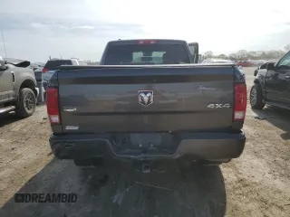 2018 Ram 1500 Express with VIN 1C6RR7FG3JS215878, listed as a Copart auction lot 52197945 with 0 mi miles and Salvage Title. Bid and sale history available at carsss.com. Image 6.
