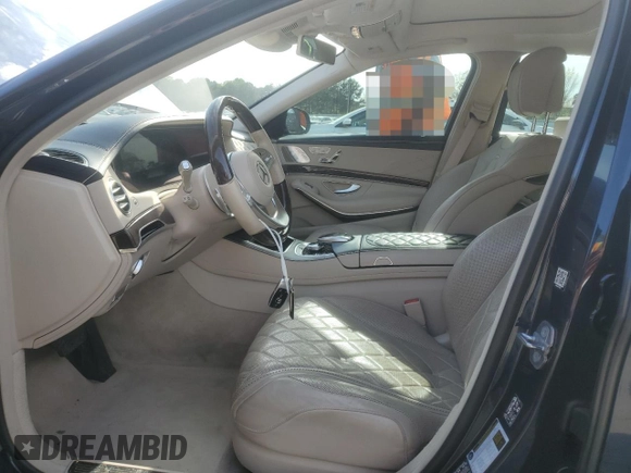 2020 Mercedes-Benz S-Class S 560 with VIN W1KUG8DB1LA586803, listed as a Copart auction lot 50613785 with 55,539 mi miles and Non Repairable. Bid and sale history available at carsss.com. Image 7.