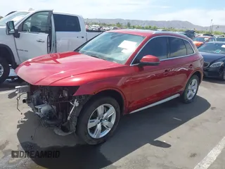 2018 Audi Q5 Premium Plus z VIN WA1BNAFY9J2038114, wystawiony jako IAAI lot #42323581 z przebiegiem 78 879 mil mil oraz . Historia ofert i sprzedaży dostępna na DreamBid. Obrazek 2.