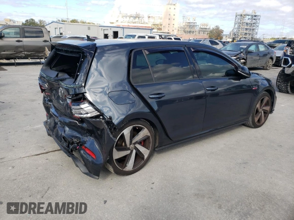 2021 Volkswagen Golf GTI S with VIN 3VW6T7AU5MM004203, listed as a Copart auction lot 87228754 with 24,481 mi miles and Salvage Title. Bid and sale history available at carsss.com. Image 3.