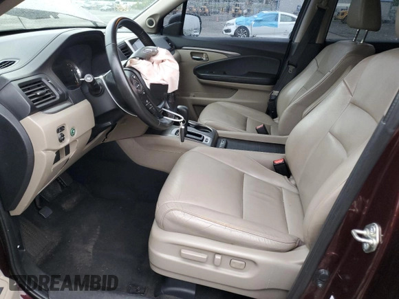 2017 Honda Pilot EX-L with VIN 5FNYF6H55HB004823, listed as a Copart auction lot 61200055 with 77,677 mi miles and Salvage title. Bid and sale history available at DreamBid. Image 7.