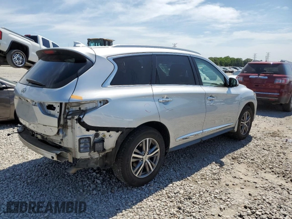 2020 Infiniti QX60 Luxe with VIN 5N1DL0MM7LC516103, listed as a Copart auction lot 57853765 with 69,496 mi miles and Salvage title. Bid and sale history available at DreamBid. Image 3.