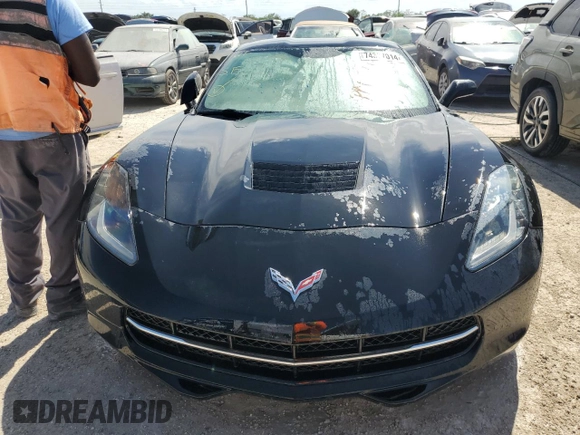 2015 Chevrolet Corvette 1LT with VIN 1G1YA2D71F5107095, listed as a Copart auction lot 74327014 with 0 mi miles and Non Repairable. Bid and sale history available at carsss.com. Image 5.