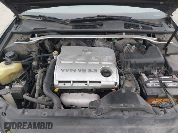 2005 Lexus ES 330 with VIN JTHBA30G755108113, listed as a IAAI auction lot 41831539 with 237,890 mi miles. Bid and sale history available at carsss.com. Image 10.