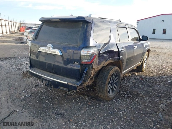 2020 Toyota 4Runner SR5 with VIN JTEBU5JR2L5830456, listed as a IAAI auction lot 41805595 with 52,525 mi miles. Bid and sale history available at carsss.com. Image 4.