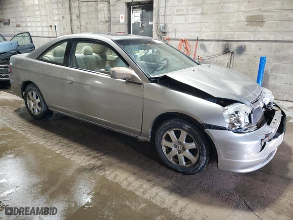 2003 Honda Civic EX with VIN 1HGEM220X3L062447, listed as a Copart auction lot 46361485 with 165,338 mi miles and Non Repairable. Bid and sale history available at carsss.com. Image 4.
