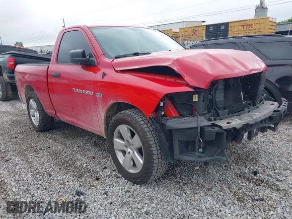 2012 Ram 1500 Express with VIN 3C6JD6AT4CG117768, listed as a IAAI auction lot 42456799 with 137,746 mi miles and . Bid and sale history available at DreamBid. Image 1.