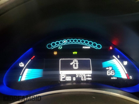 2016 Nissan LEAF S with VIN 1N4AZ0CP6GC310199, listed as a Copart auction lot 51602985 with 31,376 mi miles and Clean Title. Bid and sale history available at carsss.com. Image 9.