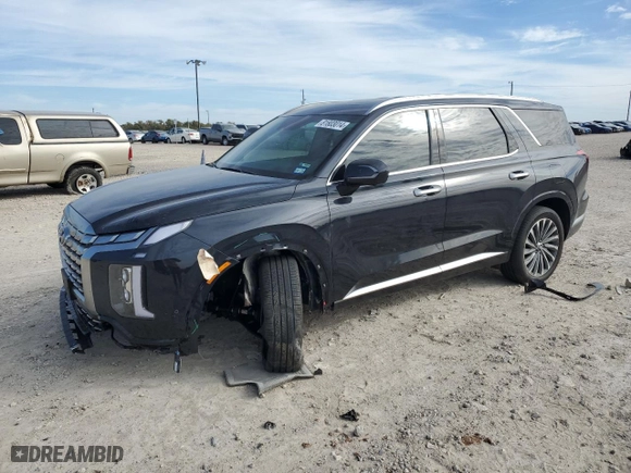 2024 Hyundai Palisade Calligraphy Night Edition with VIN KM8R7DGE5RU759708, listed as a Copart auction lot 81803014 with 7,109 mi miles and Salvage Title. Bid and sale history available at carsss.com. Image 1.