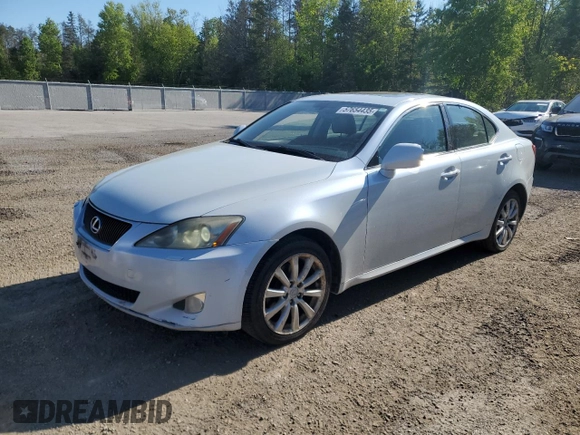 2006 Lexus IS 250 with VIN JTHCK262565003403, listed as a Copart auction lot 57654435 with 268,737 mi miles and Clean title. Bid and sale history available at DreamBid. Image 1.