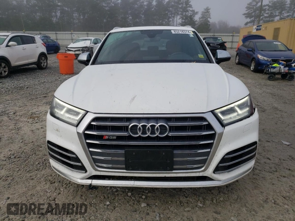 2018 Audi SQ5 Premium Plus with VIN WA1A4AFY0J2231296, listed as a Copart auction lot 85218374 with 50,616 mi miles and Salvage Title. Bid and sale history available at DreamBid. Image 5.