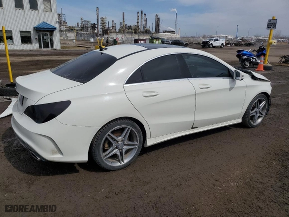 2015 Mercedes-Benz CLA-Class CLA 250 with VIN WDDSJ4GB0FN216033, listed as a Copart auction lot 50761455 with 124,815 mi miles and Salvage Title. Bid and sale history available at carsss.com. Image 3.