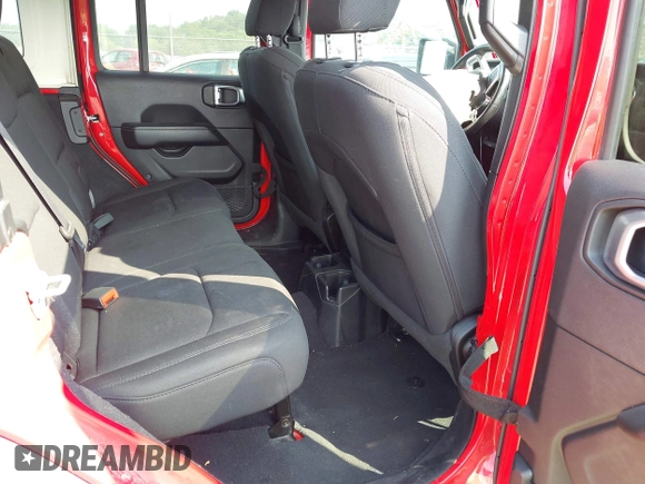 2020 Jeep Wrangler Unlimited Sahara with VIN 1C4HJXEN0LW184564, listed as a IAAI auction lot 42439173 with 79,426 mi miles and . Bid and sale history available at DreamBid. Image 8.