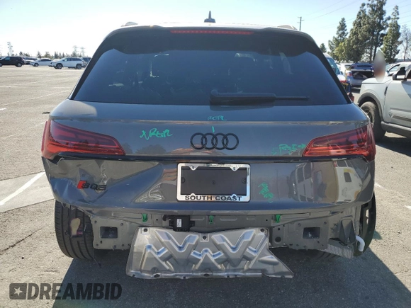 2025 Audi SQ5 Premium Plus with VIN WA1B4AFY6S2036938, listed as a Copart auction lot 88290625 with 449 mi miles and Salvage Title. Bid and sale history available at DreamBid. Image 6.