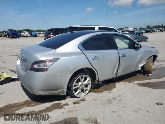 2012 Nissan Maxima SV with VIN 1N4AA5AP4CC856534, listed as a Copart auction lot 55179015 with 168,982 mi miles and Salvage title. Bid and sale history available at DreamBid. Image 3.