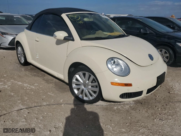 2008 Volkswagen New Beetle Convertible SE with VIN 3VWRG31Y88M403416, listed as a Copart auction lot 80187384 with 45,886 mi miles and Non Repairable. Bid and sale history available at carsss.com. Image 4.