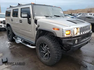 2006 Hummer H2 with VIN 5GRGN23U16H121476, listed as a Copart auction lot 86902654 with 143,202 mi miles and Salvage Title. Bid and sale history available at carsss.com. Image 4.