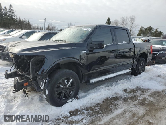 2021 Ford F-150 XL with VIN 1FTEW1EP9MFB72711, listed as a Copart auction lot 41860105 with 98,505 mi miles and Clean Title. Bid and sale history available at carsss.com. Image 1.