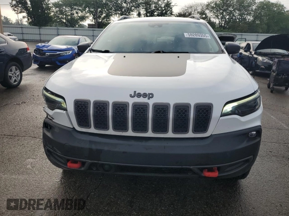 2021 Jeep Cherokee Trailhawk with VIN 1C4PJMBX7MD209604, listed as a Copart auction lot 59289355 with 44,627 mi miles and Salvage title. Bid and sale history available at DreamBid. Image 5.