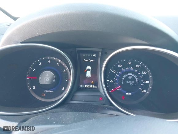 2014 Hyundai Santa Fe Limited with VIN KM8SR4HF0EU081432, listed as a IAAI auction lot 41843289 with 133,593 mi miles. Bid and sale history available at carsss.com. Image 7.