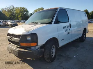 2006 Chevrolet Express Cargo Van with VIN 1GCGG25VX61170461, listed as a Copart auction lot 71041014 with Not Provided miles and Non Repairable. Bid and sale history available at carsss.com. Image 1.