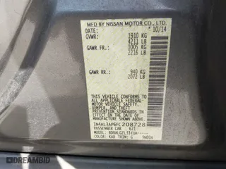 2015 Nissan Altima 2.5 S with VIN 1N4AL3AP6FC208728, listed as a IAAI auction lot 41759144 with 153,950 mi miles. Bid and sale history available at carsss.com. Image 9.