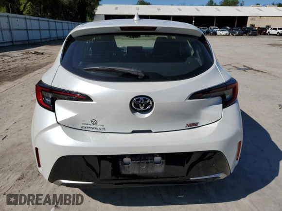 2023 Toyota Corolla Hatchback XSE with VIN JTNC4MBE1P3212783, listed as a Copart auction lot 71613314 with 15,779 mi miles and Salvage Title. Bid and sale history available at carsss.com. Image 6.