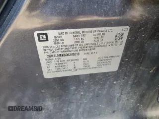 2013 GMC Terrain SLE z VIN 2GKALMEK6D6203618, wystawiony jako Copart lot #49356565 z przebiegiem 128 664 mil mil oraz Szkoda całkowita • Salvage title. Historia ofert i sprzedaży dostępna na DreamBid. Obrazek 14.